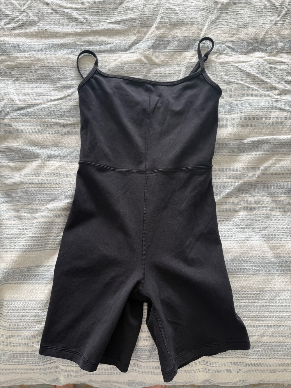 Wilfred Black Scoop-Neck Active Romper